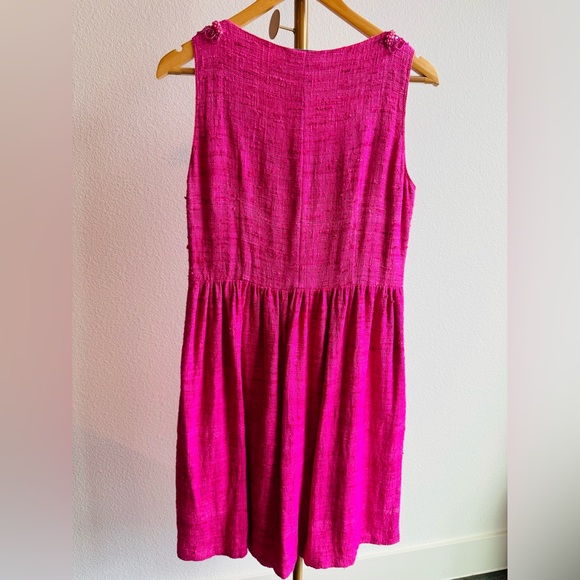 Prada Fuchsia luxury dress with embroidered pearls size S - Picture 5 of 9